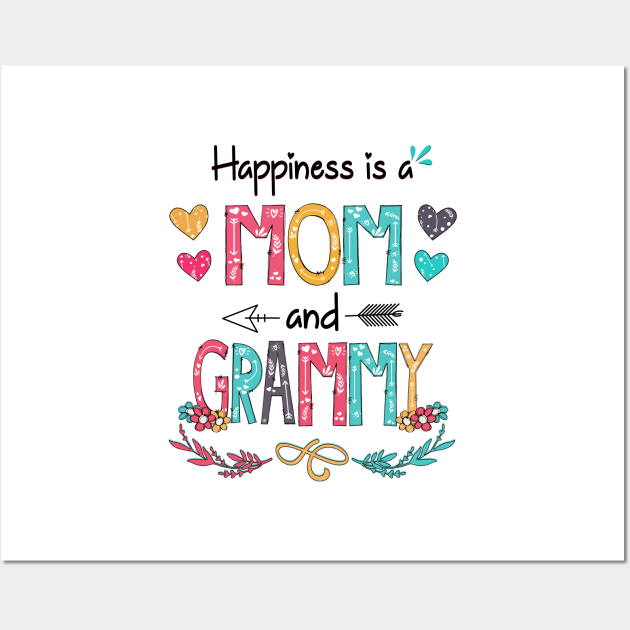 Happiness Is A Mom And Grammy Wildflower Happy Mother's Day Wall Art by KIMIKA